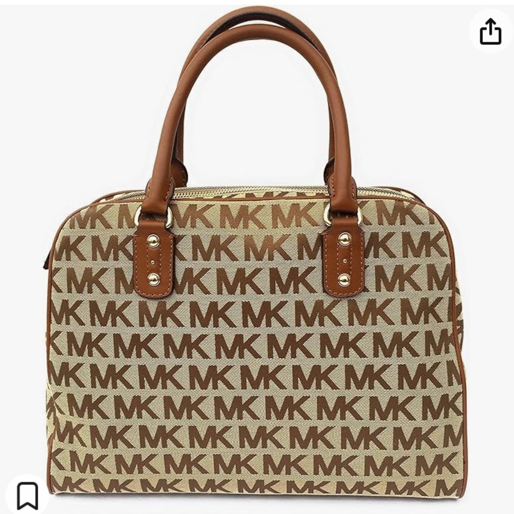 25% OFF - MICHAEL Michael Kors MK Signature Large Satchel Bag w/ Crossbody Strap